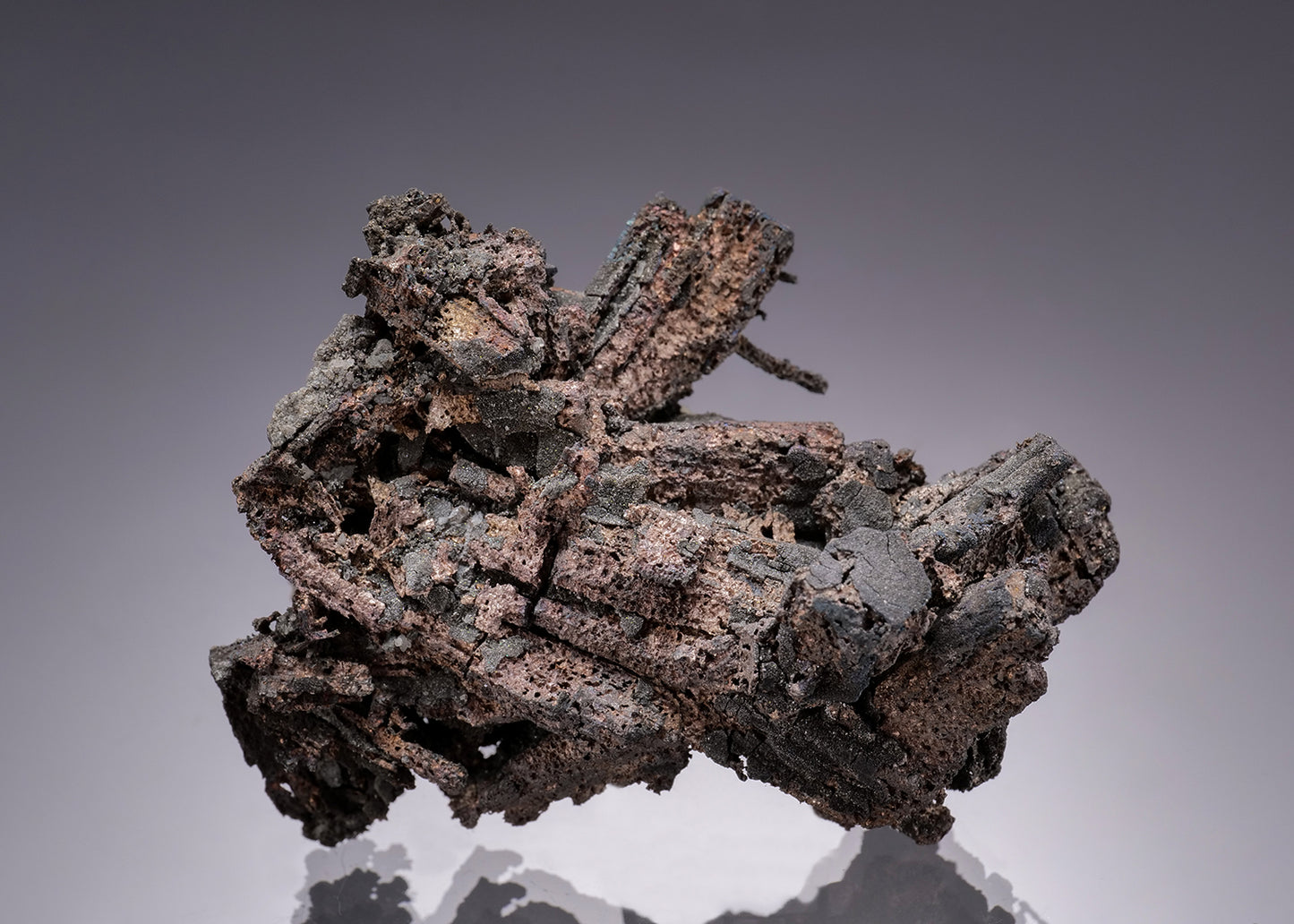 NATIVE SILVER ps. after PYRARGYRITE