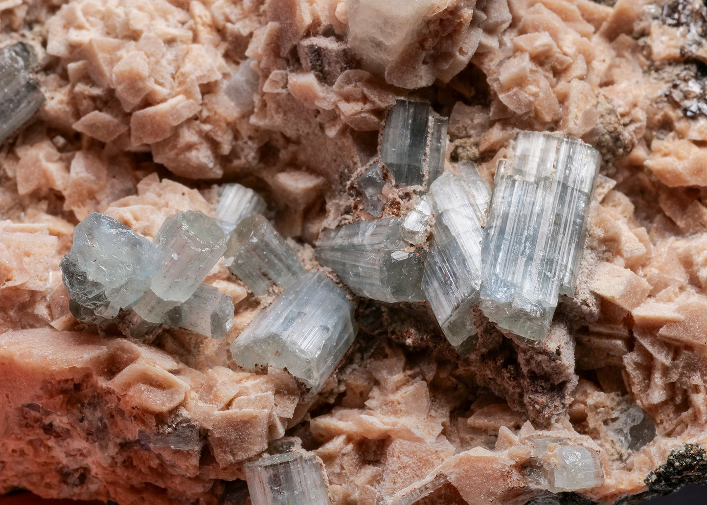 FLUORAPATITE with DOLOMITE, QUARTZ and CASSITERITE