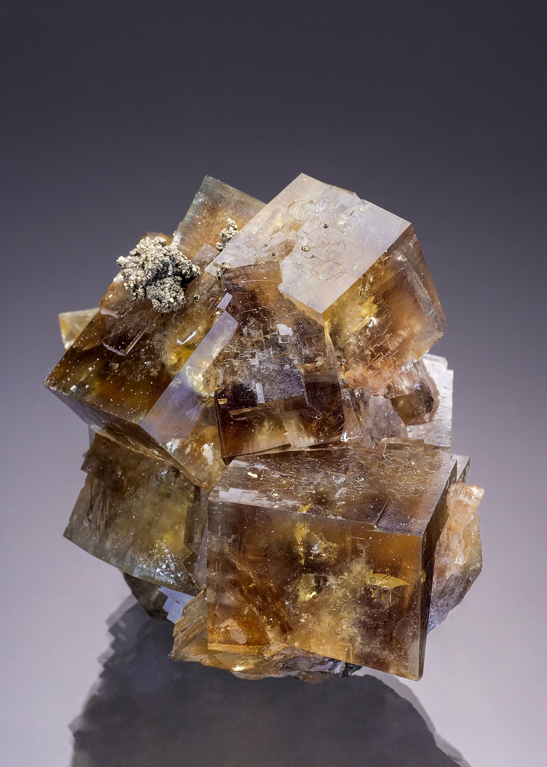 FLUORITE with PYRITE
