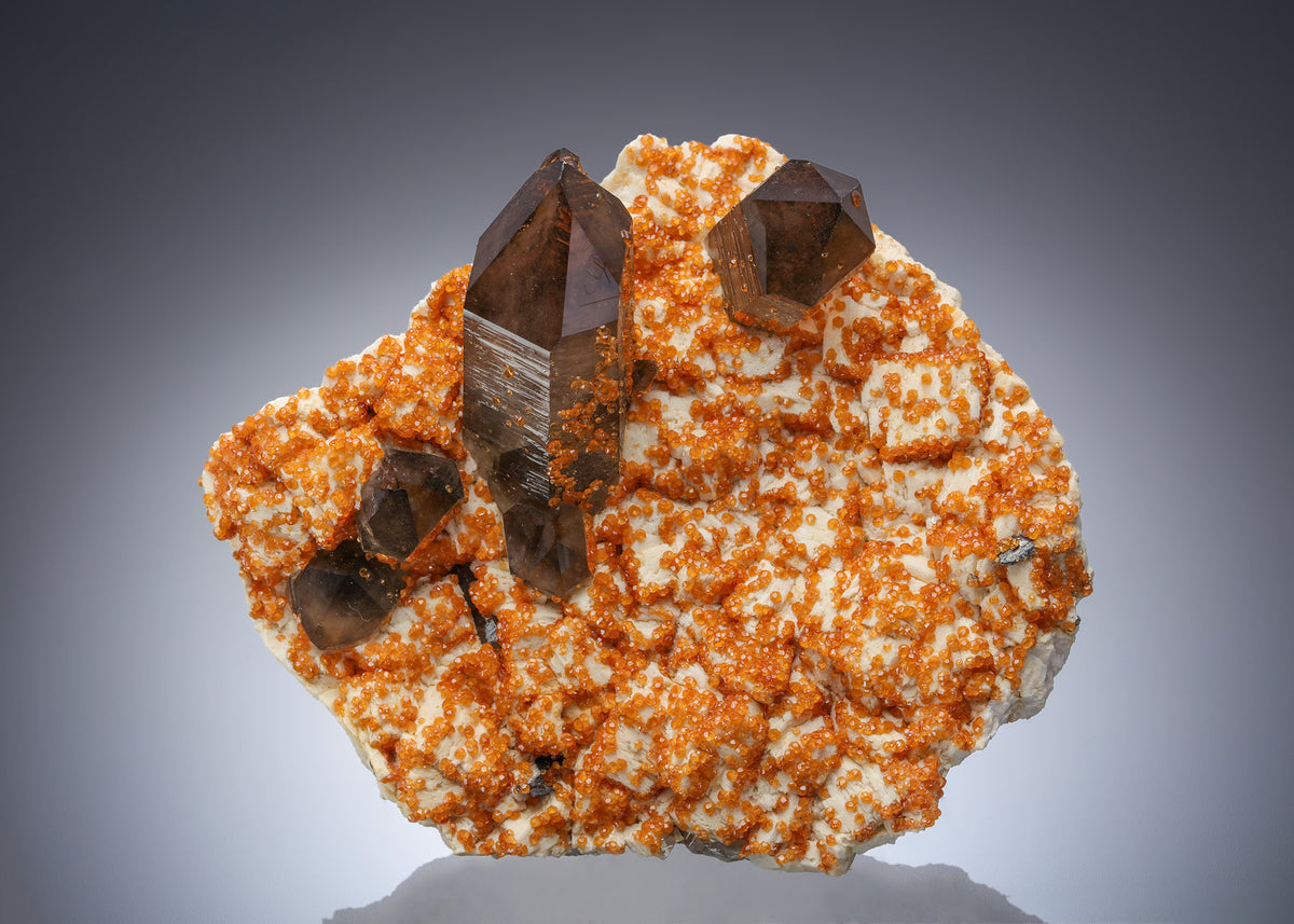Smoky QUARTZ with SPESSARTINE
