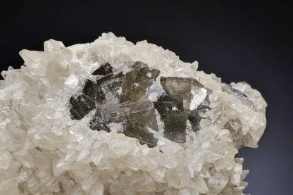 CALCITE on FLUORITE