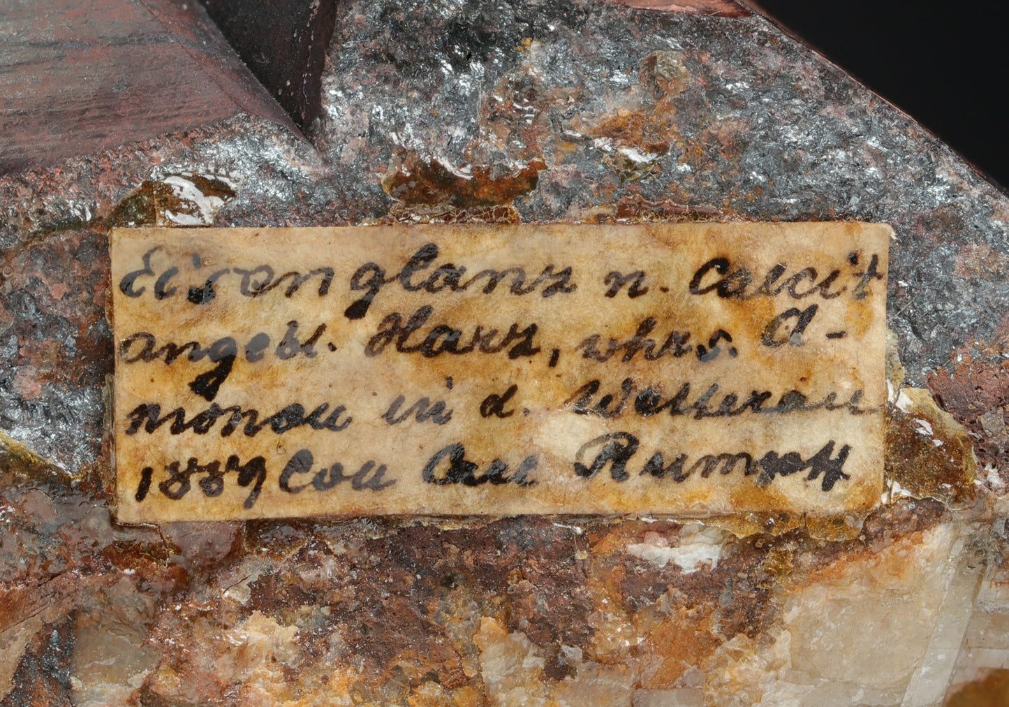 HEMATITE Pseudomorph After CALCITE