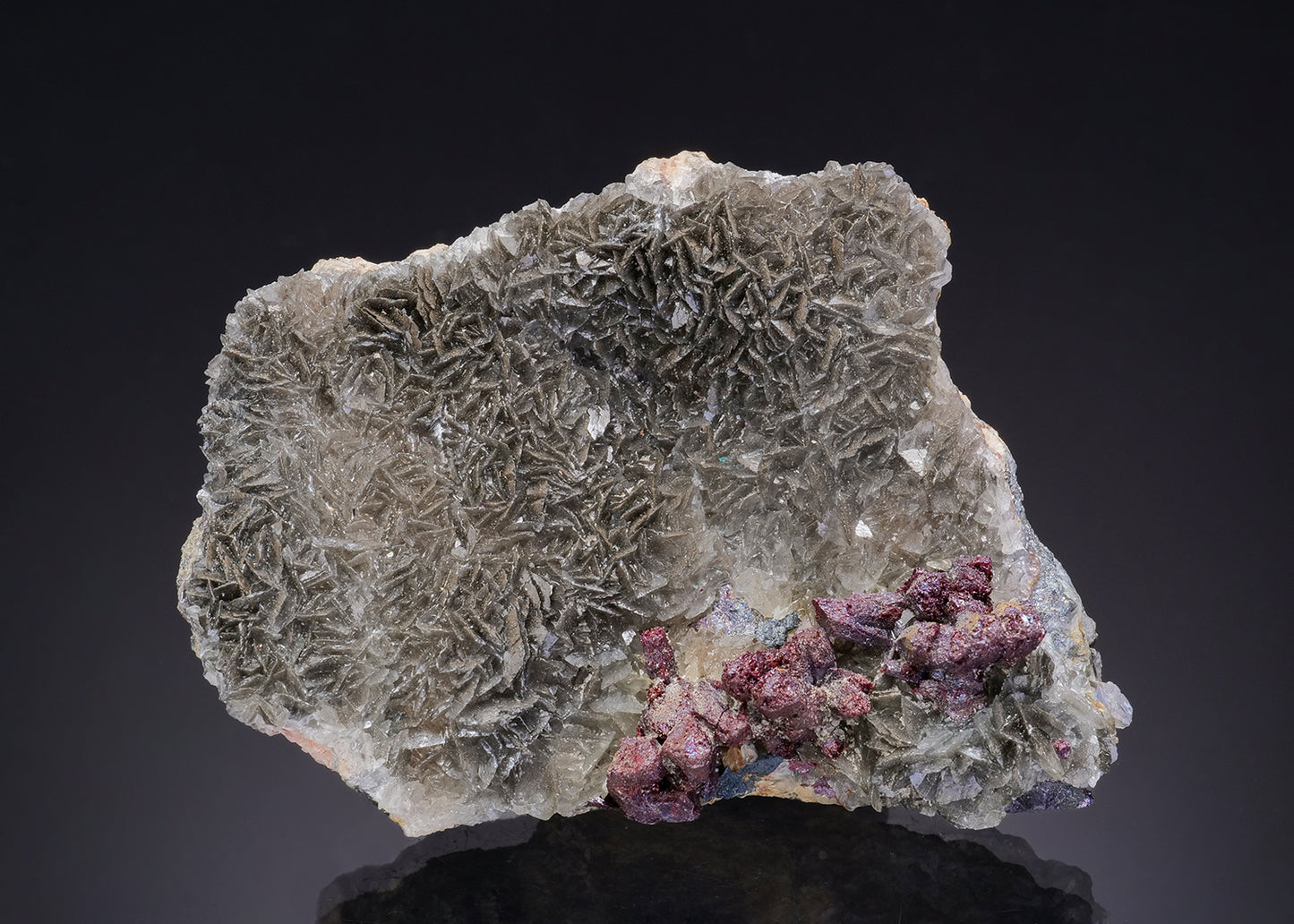 PROUSTITE on CALCITE
