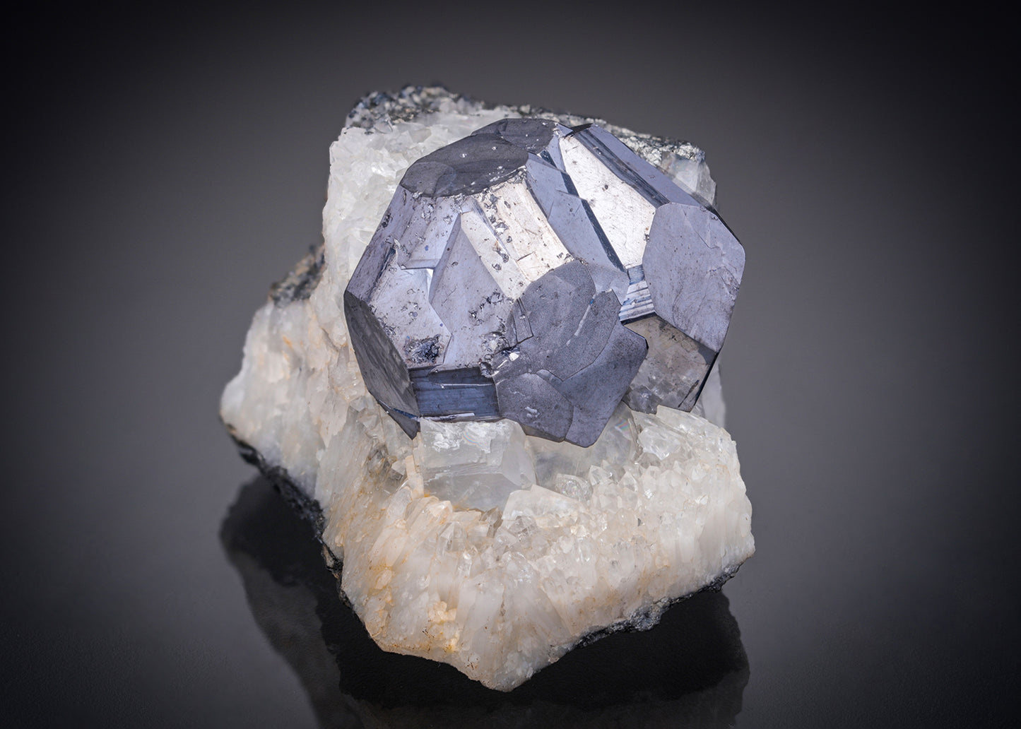GALENA with CALCITE and QUARTZ