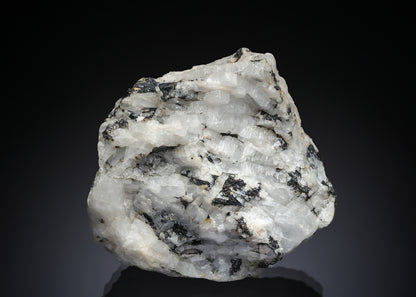 NATIVE SILVER with GALENA in BARYTE