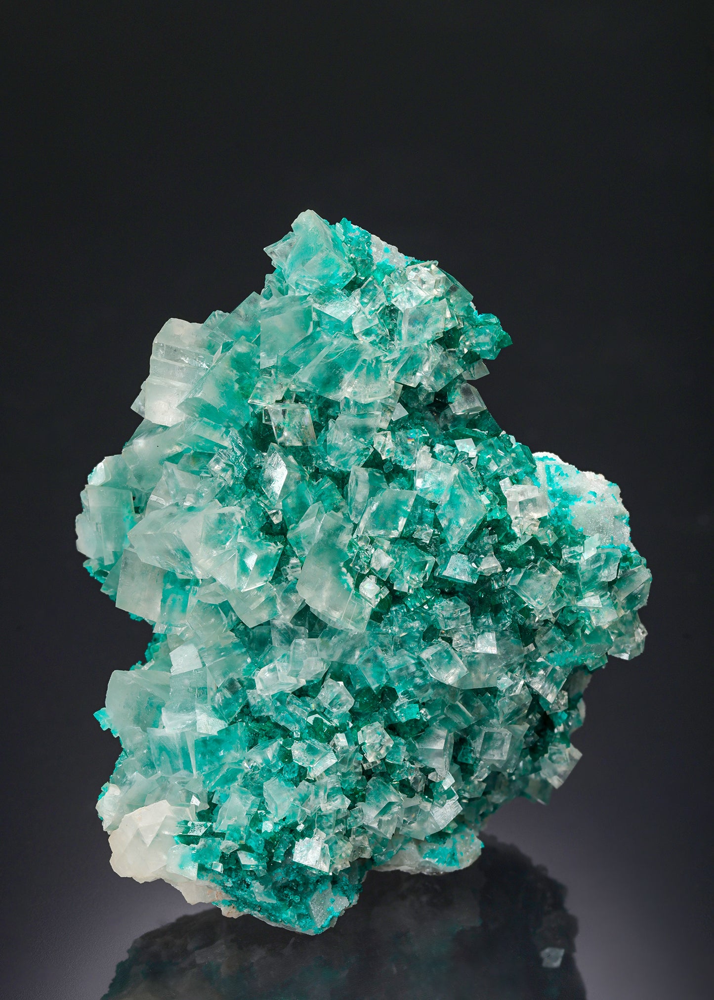 CALCITE with DIOPTASE