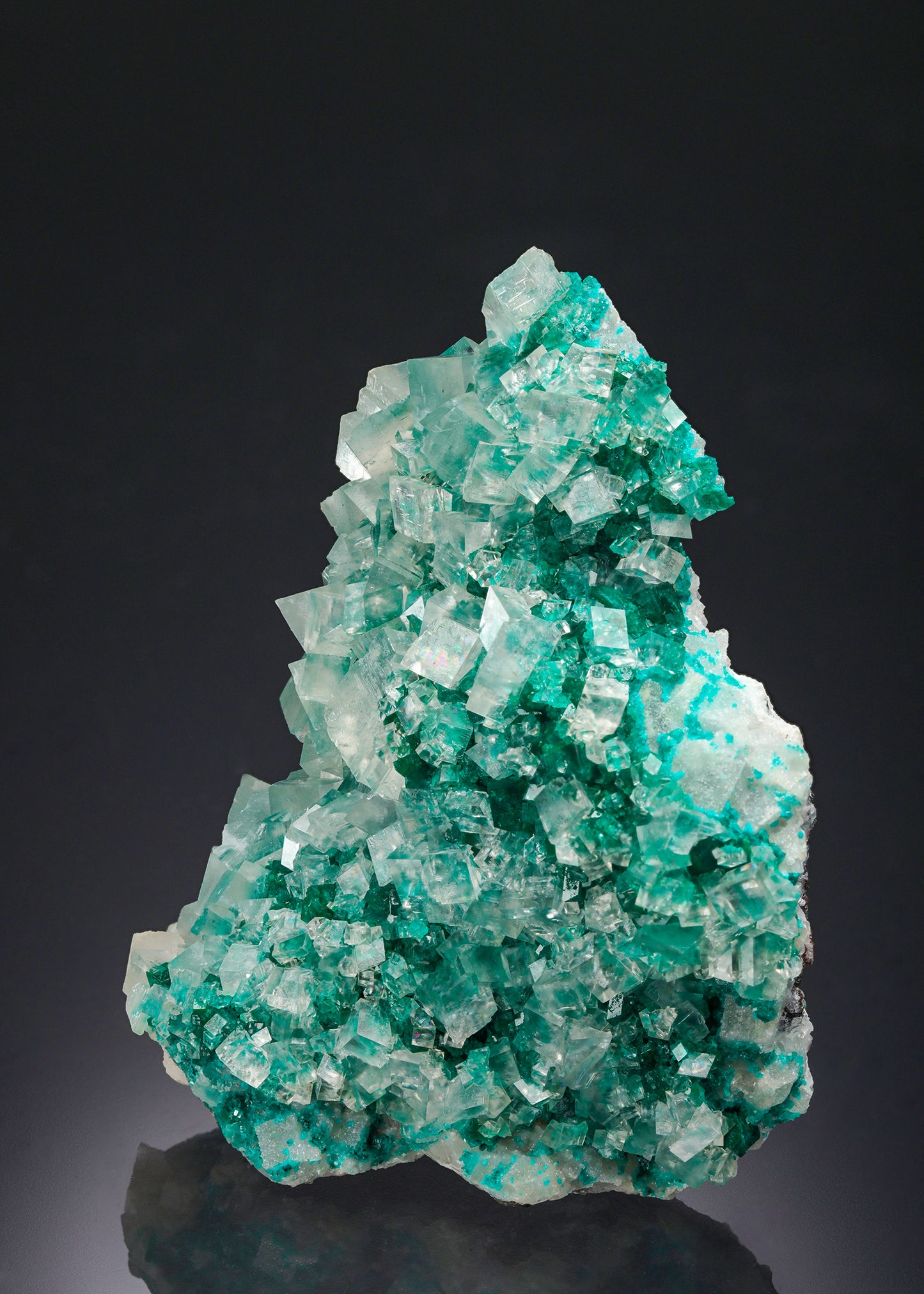 CALCITE with DIOPTASE