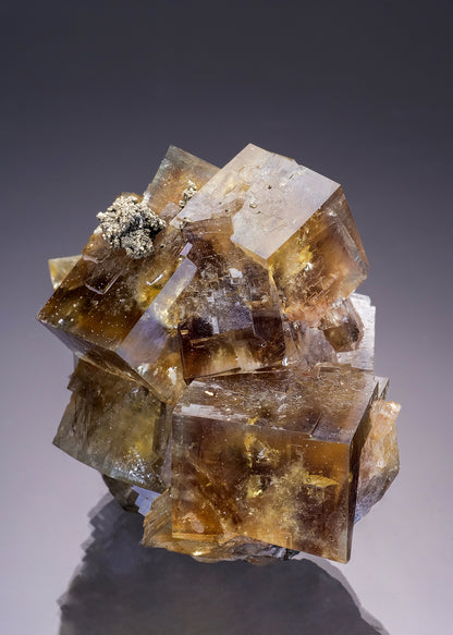 FLUORITE with PYRITE
