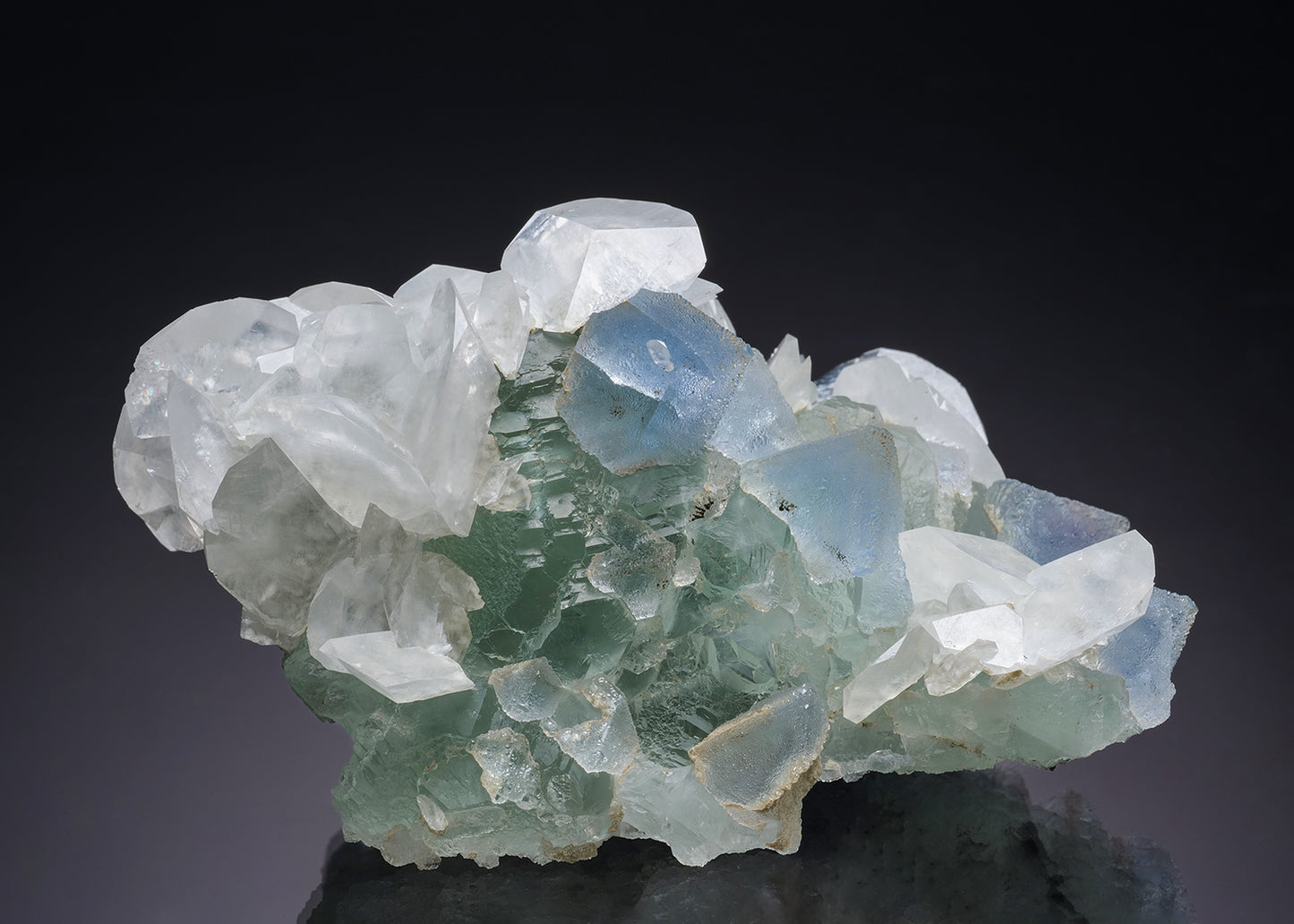 FLUORITE with CALCITE