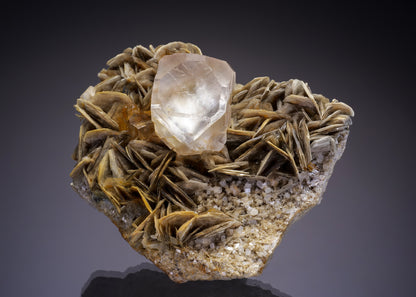 FLUORITE and QUARTZ on MUSCOVITE