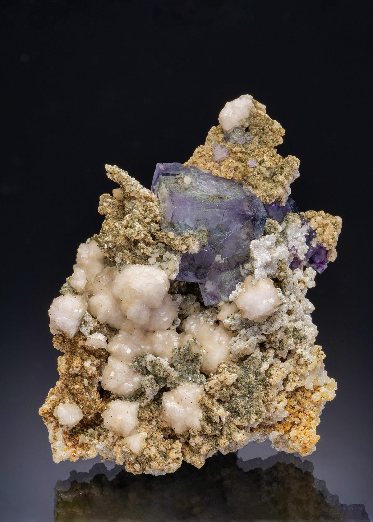 FLUORITE with DOLOMITE and MUSCOVITE
