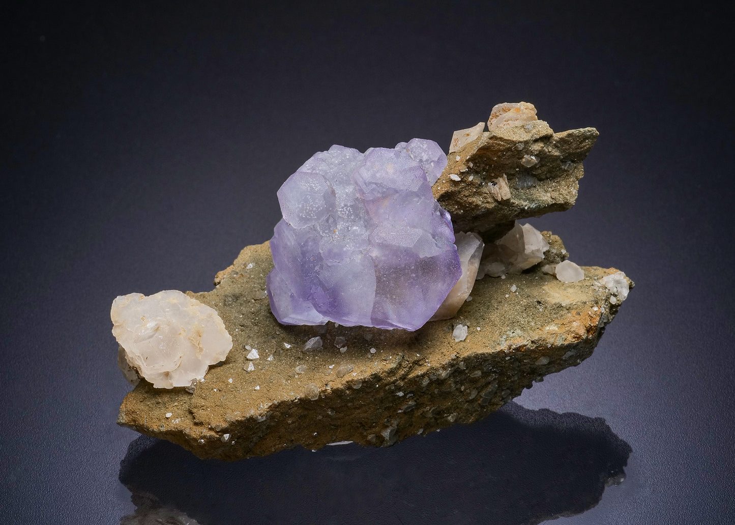 FLUORITE with CALCITE