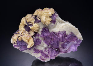 FLUORITE with BARYTE
