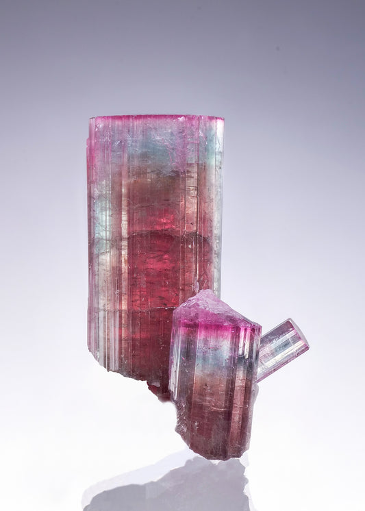ELBAITE with QUARTZ