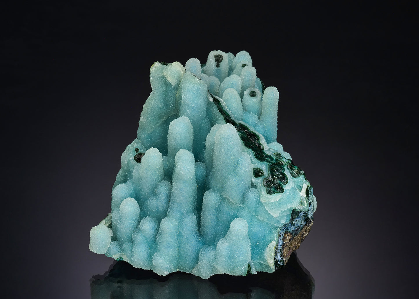 QUARTZ on CHRYSOCOLLA