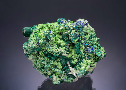 ARSENTSUMEBITE with CERUSSITE and MALACHITE ps. after AZURITE