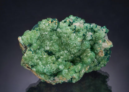 Cuprian SMITHSONITE with CERUSSITE and ROSASITE ps. after MALACHITE