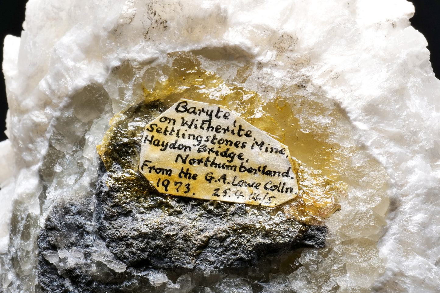 BARYTE on WITHERITE