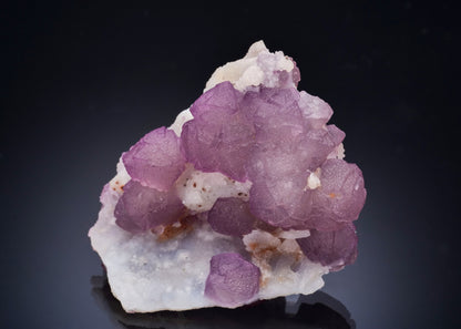 FLUORITE on QUARTZ epimorph