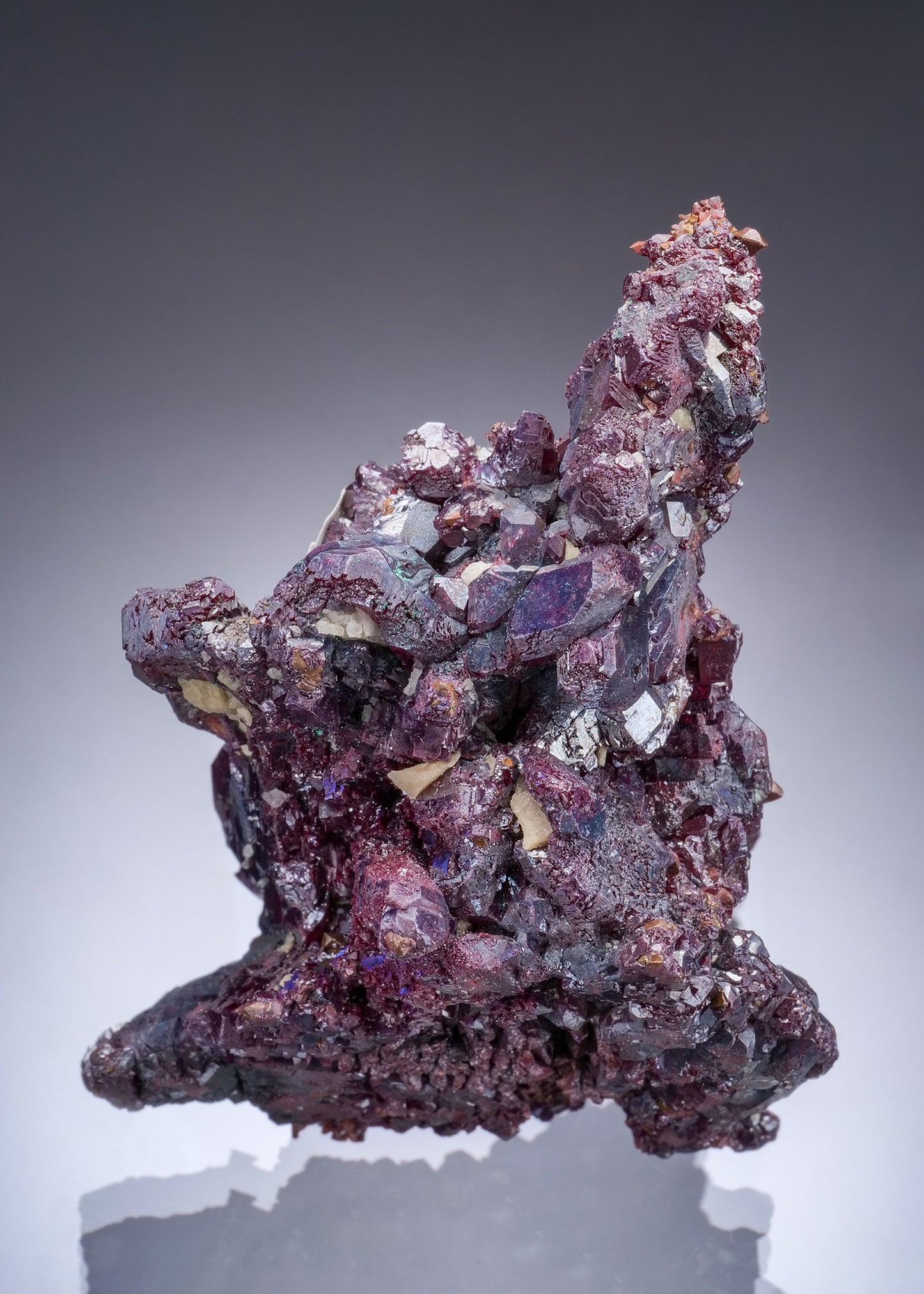 CUPRITE overgrowing Native COPPER