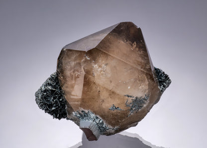 Smoky QUARTZ with HEMATITE var. Specularite