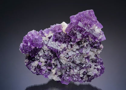 FLUORITE with QUARTZ
