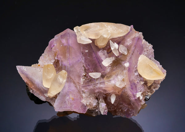 FLUORITE with CALCITE