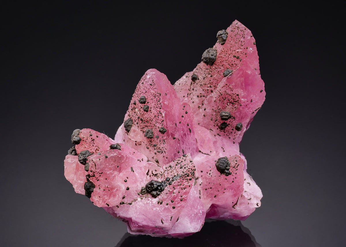 Cobaltoan CALCITE with KOLWEZITE ps. after CHALCOPYRITE