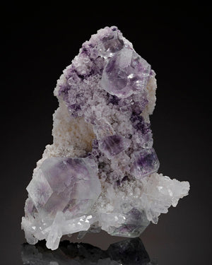 FLUORITE with QUARTZ