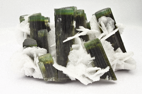 TOURMALINE (ELBAITE) with "CLEAVELANDITE"