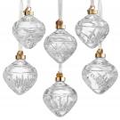 Waterford 2024 Winter Wonders Baubles Holly, Set of 6