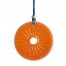 Waterford New Year 2025 Firework Disc Dated Ornament, Orange