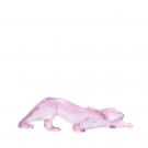 Lalique Pink Zeila Panther Sculpture