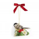 Spode Christmas Tree Chickadee Ornament