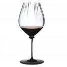 Riedel Fatto A Mano Performance Pinot Noir, Clear Stem, Black Base Glass, Single