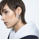 Swarovski Jewelry Matrix Rhodium Pierced Earrings, Pair
