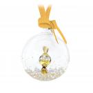 Swarovski 2024 Holiday Cheers Dulcis Ball Ornament, Yellow