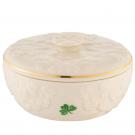 Belleek China Fields of Shamrocks Trinket Box