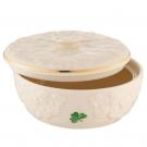 Belleek China Fields of Shamrocks Trinket Box