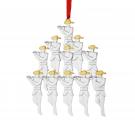 Nambe 2024 Ornament Twelve Days of Christmas: 11 Pipers Piping